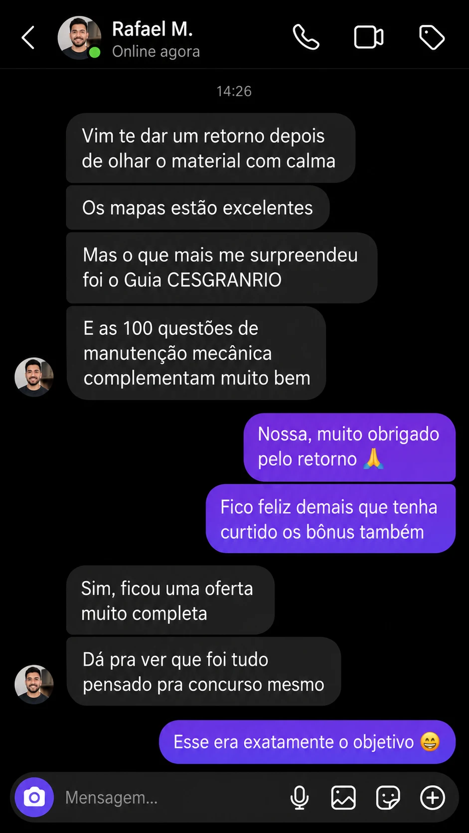 Avaliação de Rafael sobre os mapas e os bônus